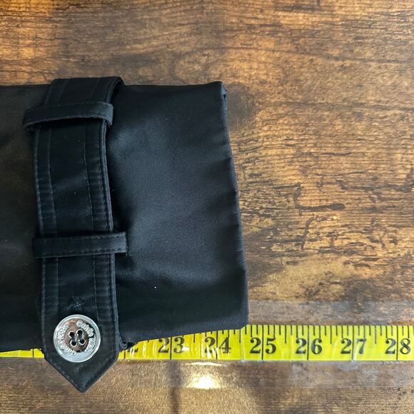 Calvin Klein Rain Trench Coat XS Black Hooded Water Wind Resistant Preppy EUC - Picture 6 of 13